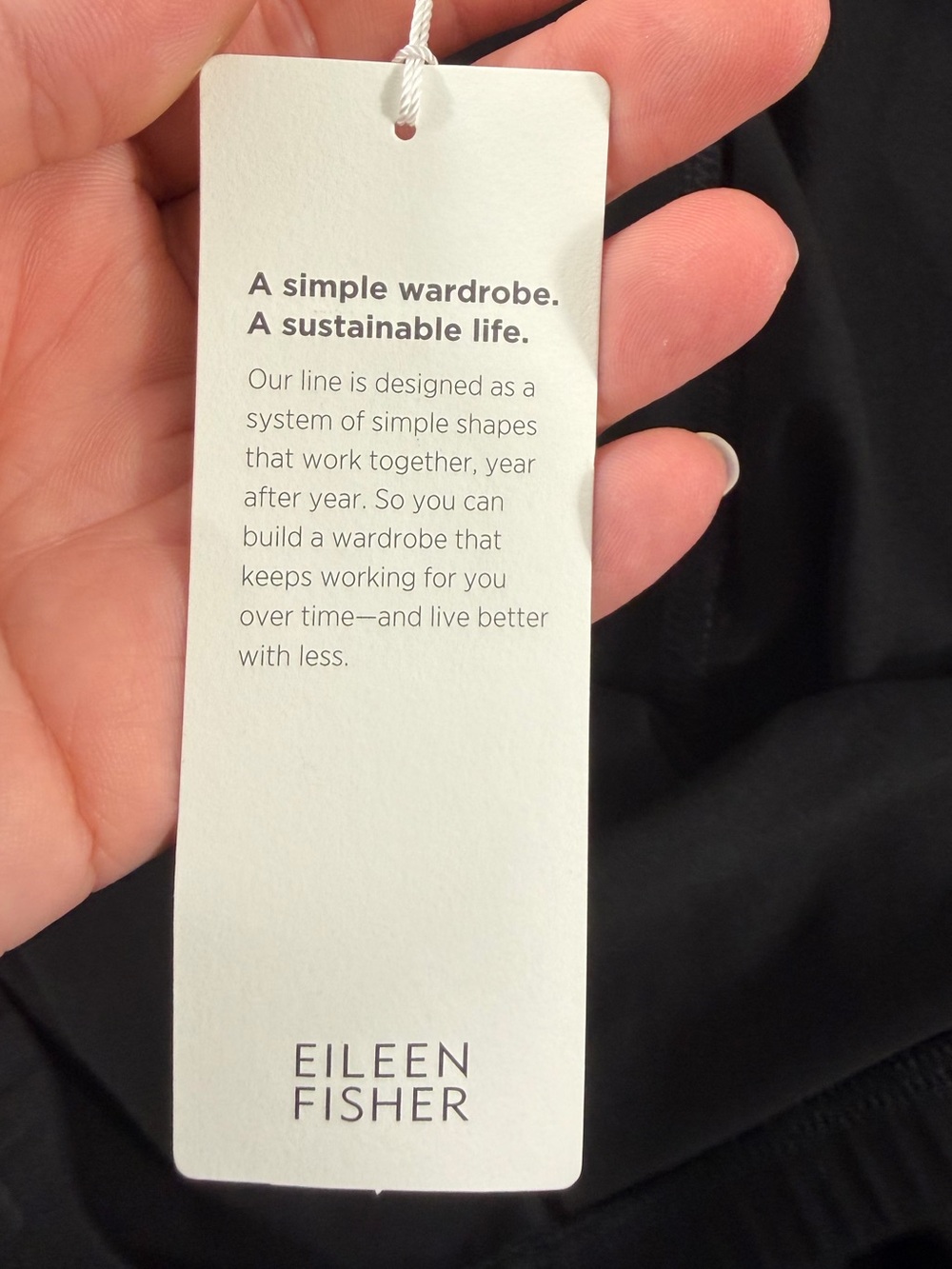 NEW Eileen Fisher Black Stretch Ankle Pants - Picture 7 of 8
